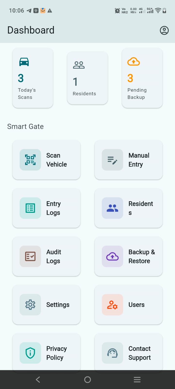 ANPR Smart Gate Tracker app screenshot 1